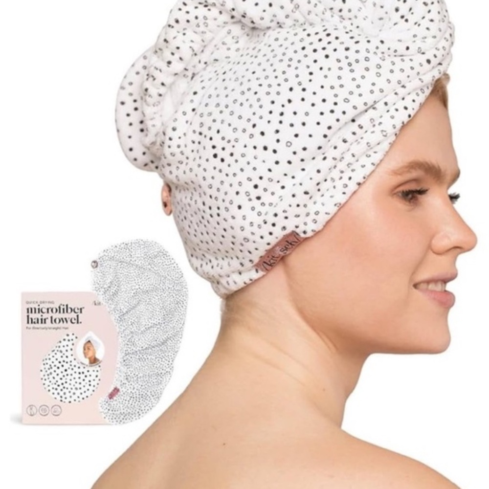 Kitsch Quick Drying Hair Towel Microfiber Micro Dot - Picture 7 of 7